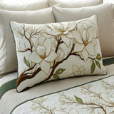 Tikattu tyynynpäällinen - Magnolia